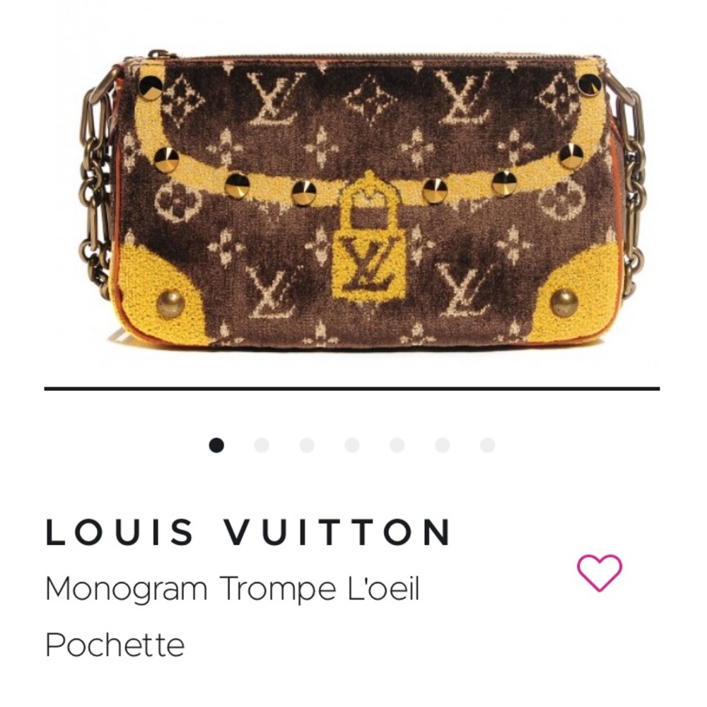This is an authentic LOUIS VUITTON Monogram Trompe L'oeil Pochette